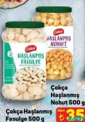 ÇOKÇA HAŞLANMIŞ NOHUT/FASULYE 500 G